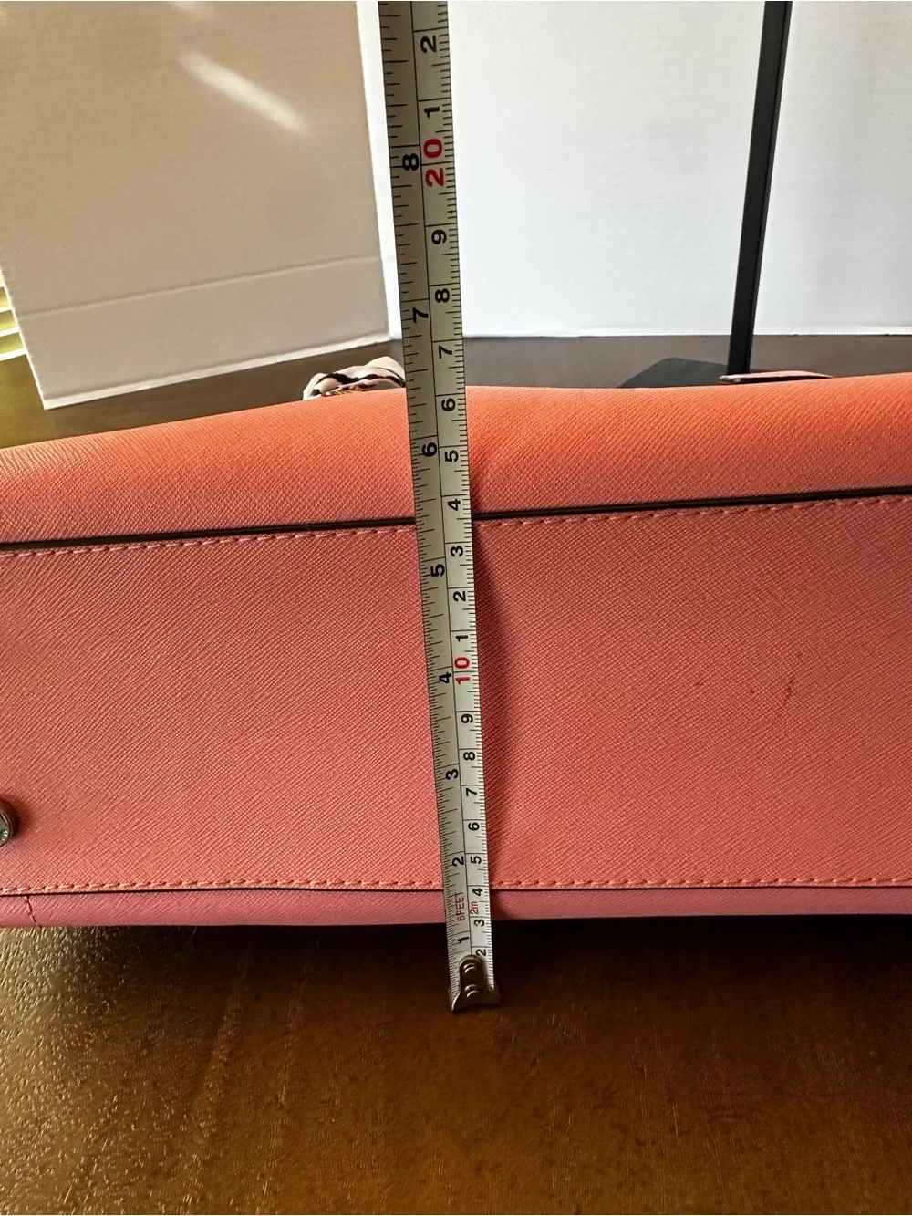 Michael Kors Pink Saffiano Leather East-West Satchel